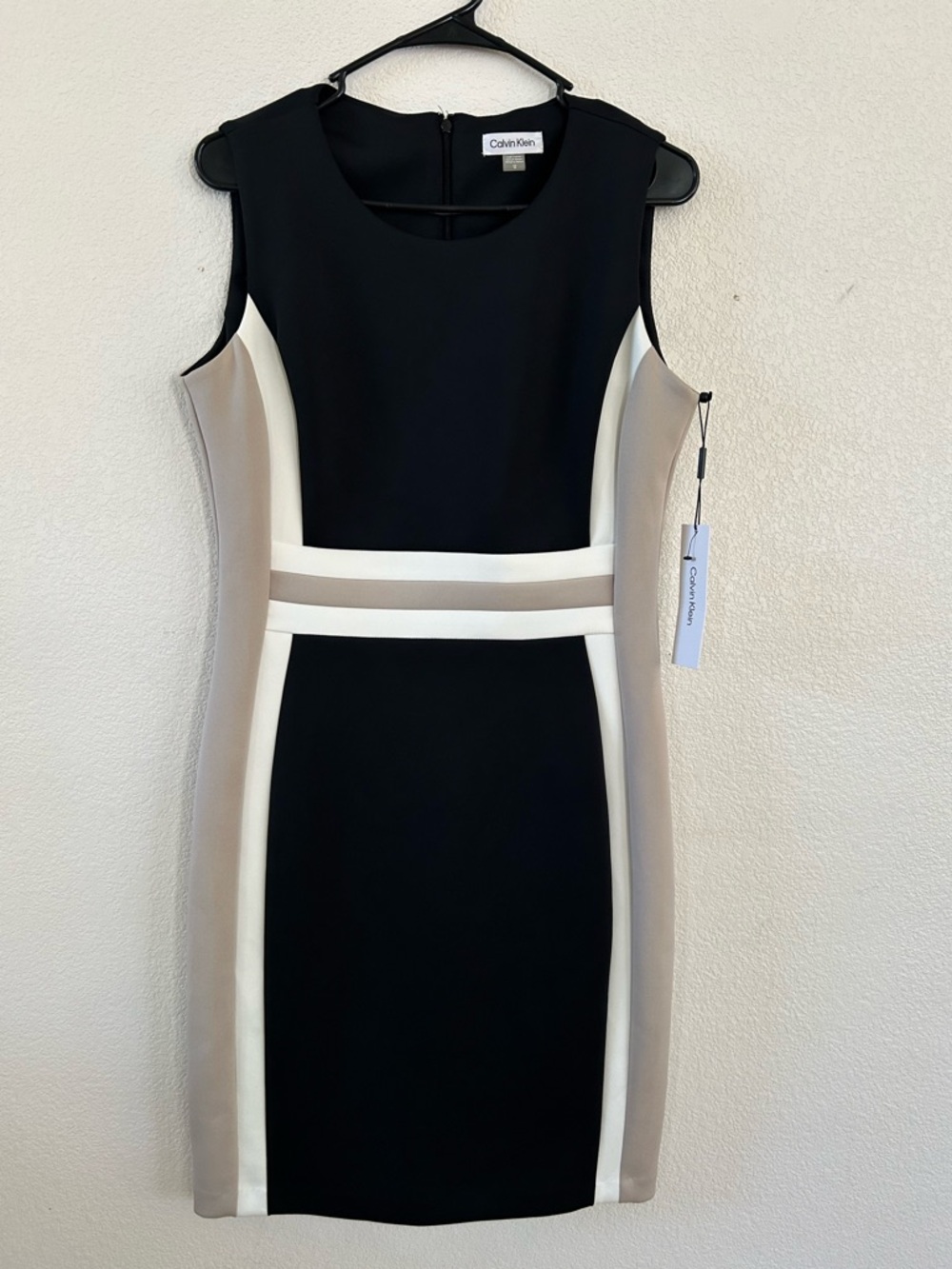 Calvin Klein Black, Cream Dress